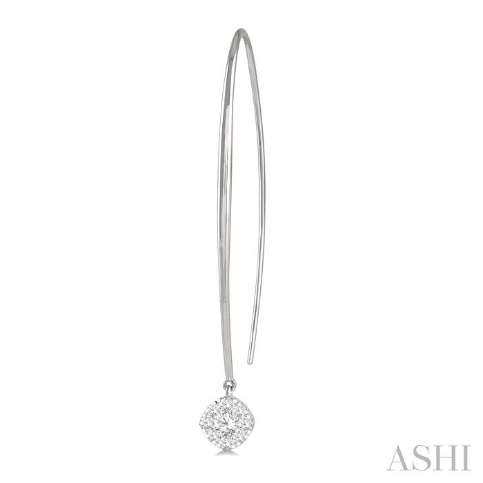 Cushion Shape Lovebright Essential Diamond Earrings-3