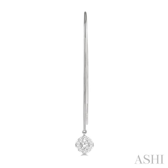 Cushion Shape Lovebright Essential Diamond Earrings-2
