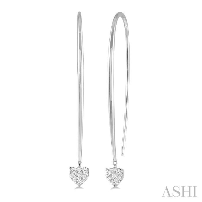 HEART SHAPE LOVEBRIGHT DIAMOND EARRINGS