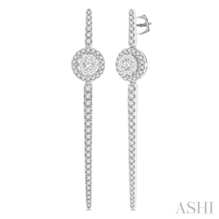 HALO LOVEBRIGHT DIAMOND LONG EARRINGS