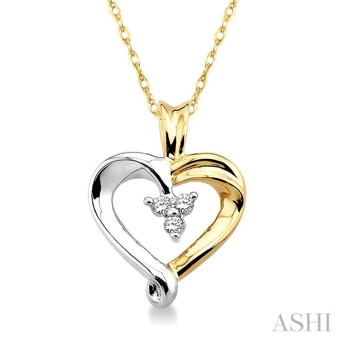 HEART SHAPE DIAMOND FASHION PENDANT