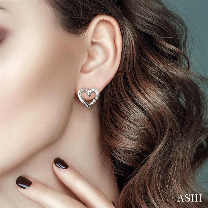 Heart Shape Journey Diamond Fashion Earrings-4