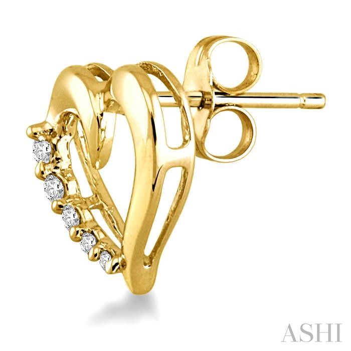 Heart Shape Journey Diamond Fashion Earrings-3