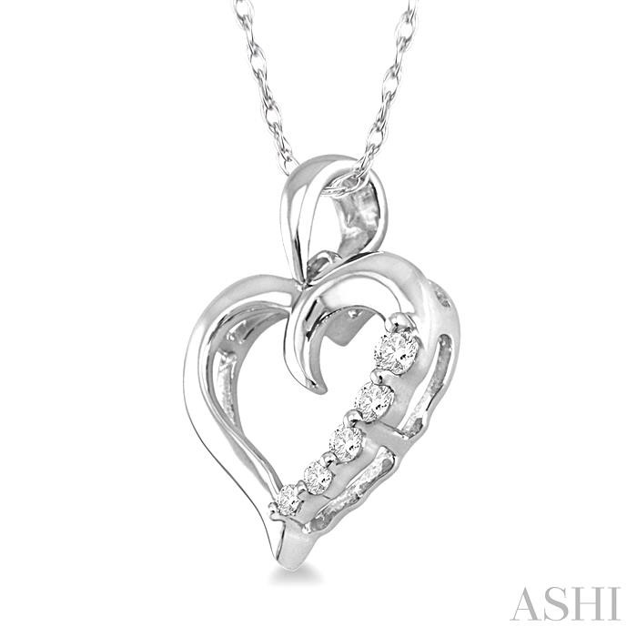 Heart Shape Journey Diamond Fashion Pendant-2
