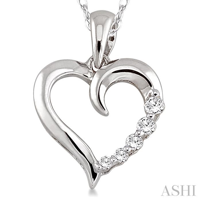 Heart Shape Journey Diamond Fashion Pendant-3