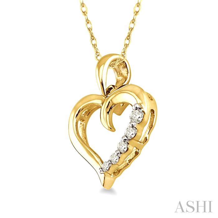 Heart Shape Journey Diamond Fashion Pendant-2
