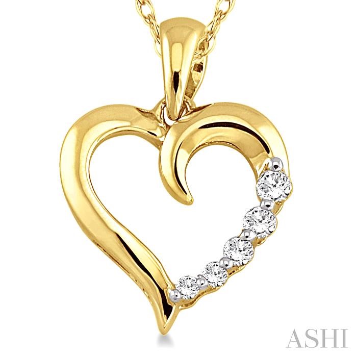 Heart Shape Journey Diamond Fashion Pendant-3