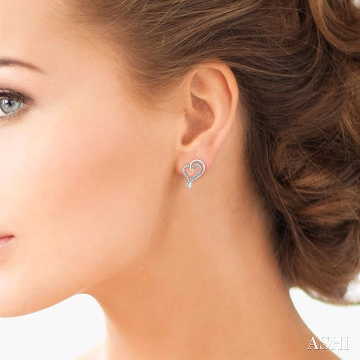 Heart Shape Diamond Fashion Earrings-4