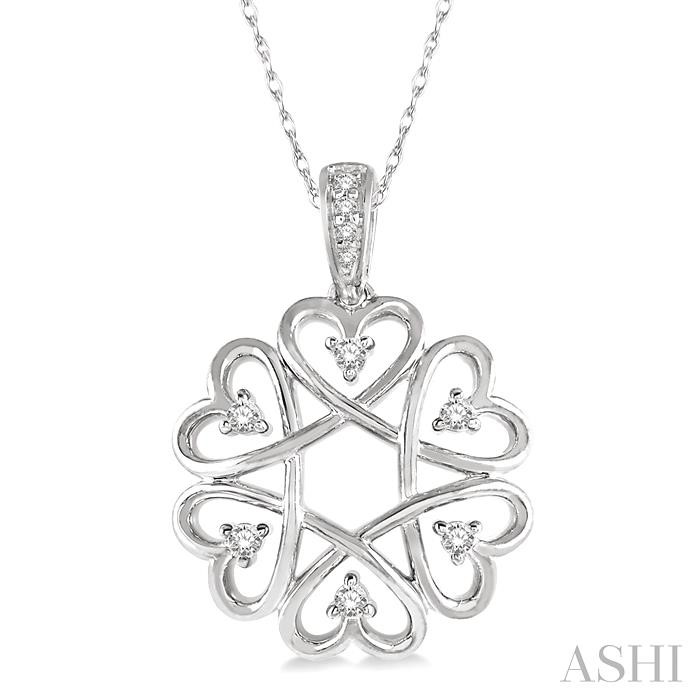 HEART SHAPE DIAMOND FASHION PENDANT