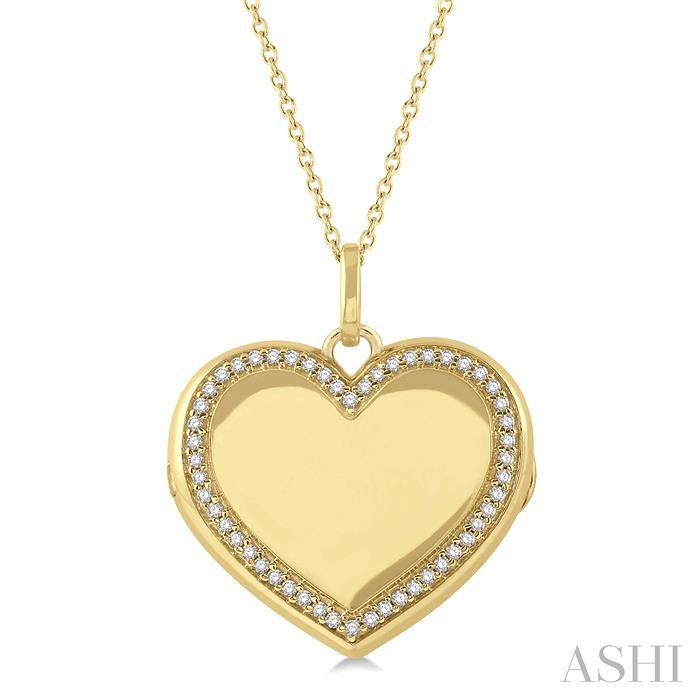 HEART SHAPE DIAMOND LOCKET PENDANT