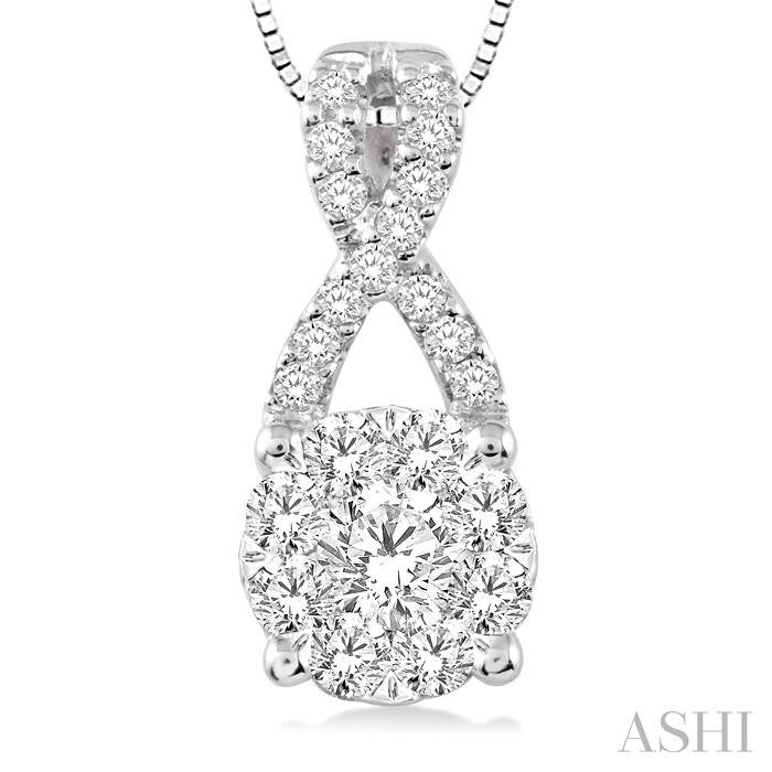 Round Shape Lovebright Diamond Pendant-3