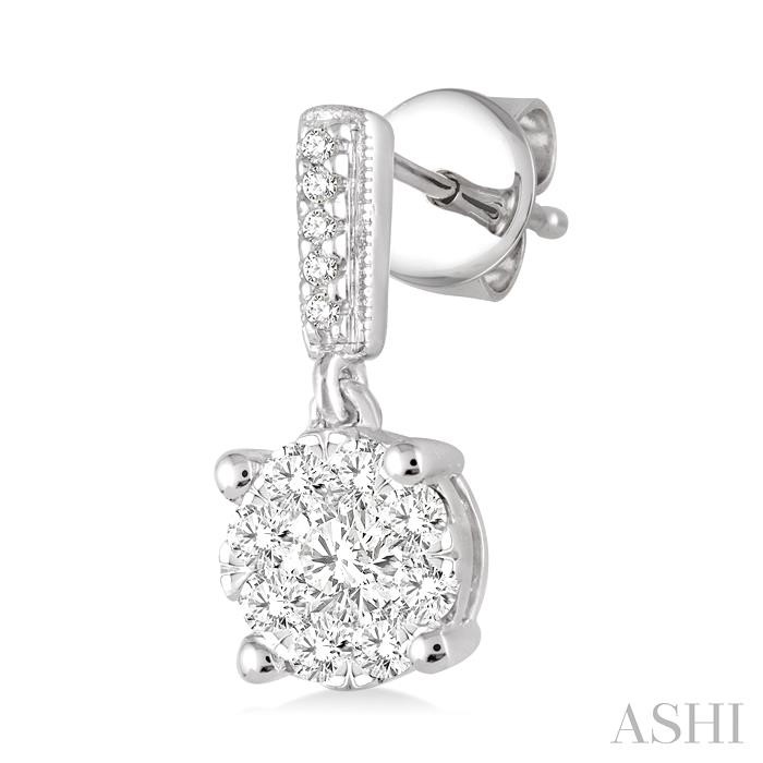 Round Shape Lovebright Essential Diamond Earrings-3