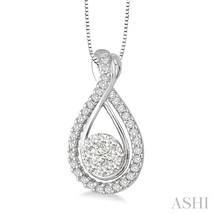 Round Shape Lovebright Diamond Pendant-2
