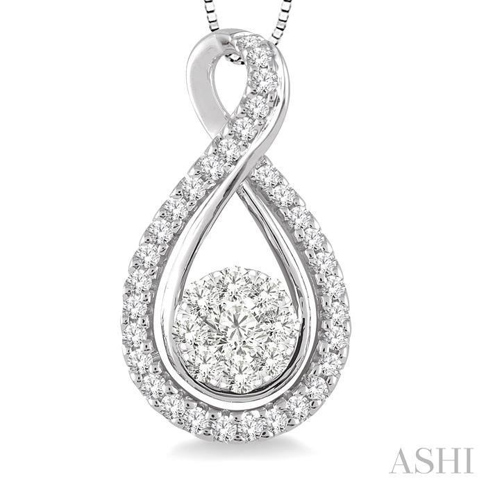 Round Shape Lovebright Diamond Pendant-3