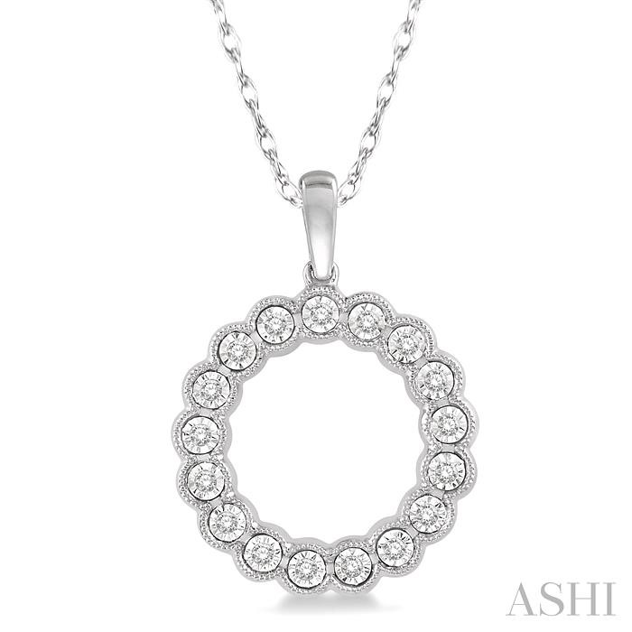 CIRCLE DIAMOND FASHION PENDANT