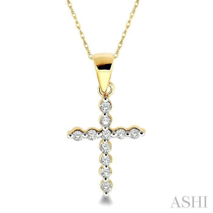 Cross Petite Diamond Fashion Pendant