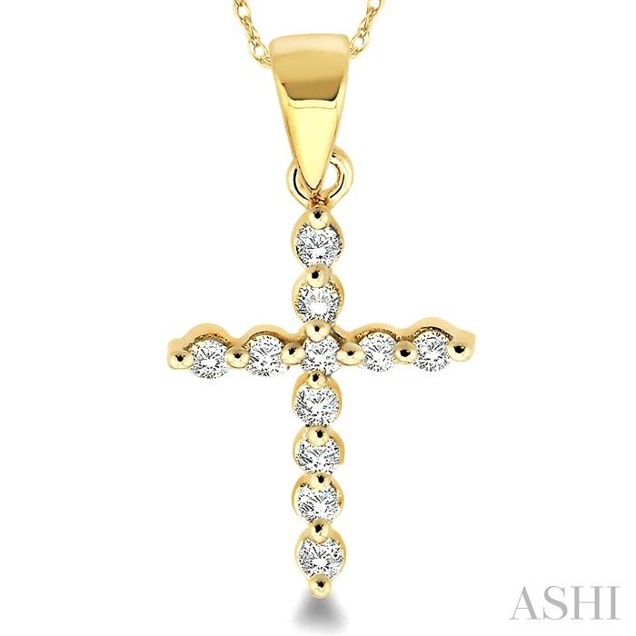 Cross Petite Diamond Fashion Pendant-3