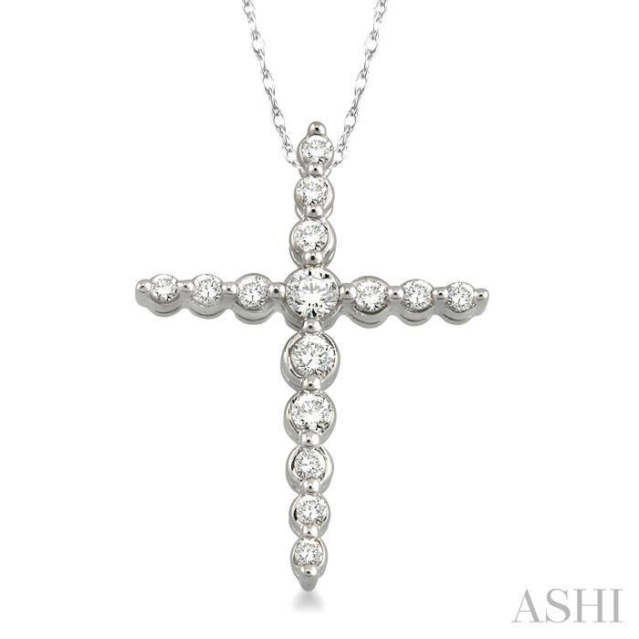 JOURNEY CROSS DIAMOND PENDANT