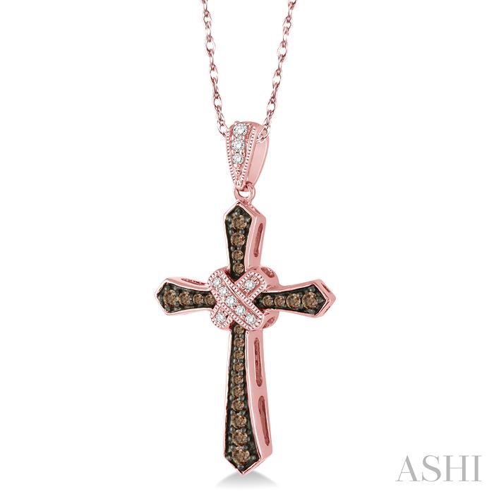 Cross Champagne Diamond Fashion Pendant-2