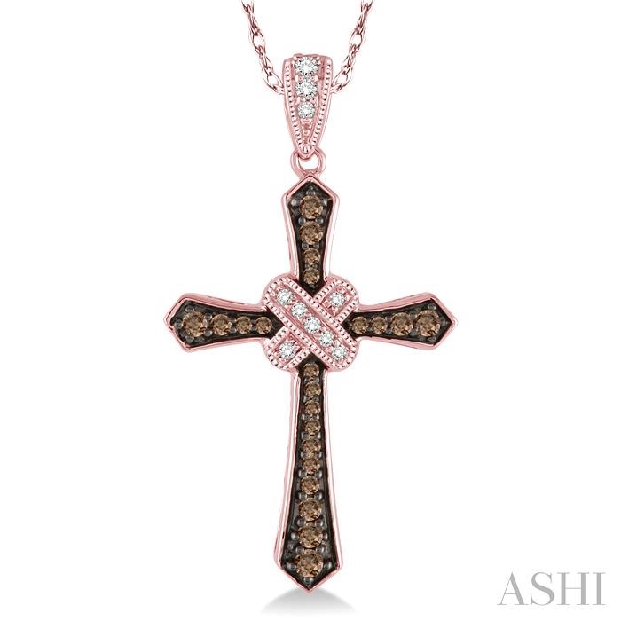 Cross Champagne Diamond Fashion Pendant-3