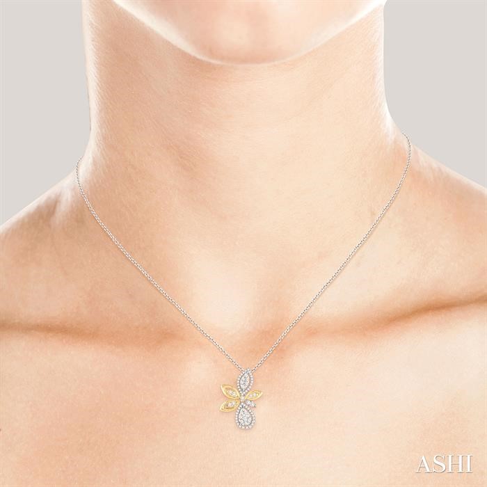 Flower Halo Lovebright Diamond Fashion Pendant-4