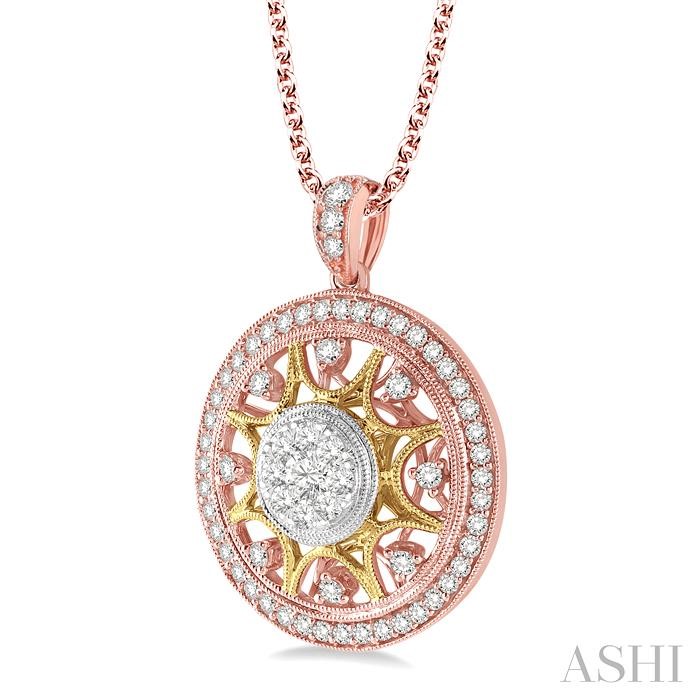 Circle Lovebright Diamond Fashion Pendant-2