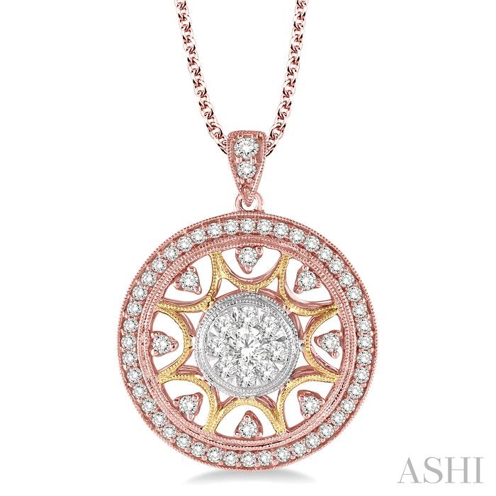 CIRCLE LOVEBRIGHT DIAMOND FASHION PENDANT