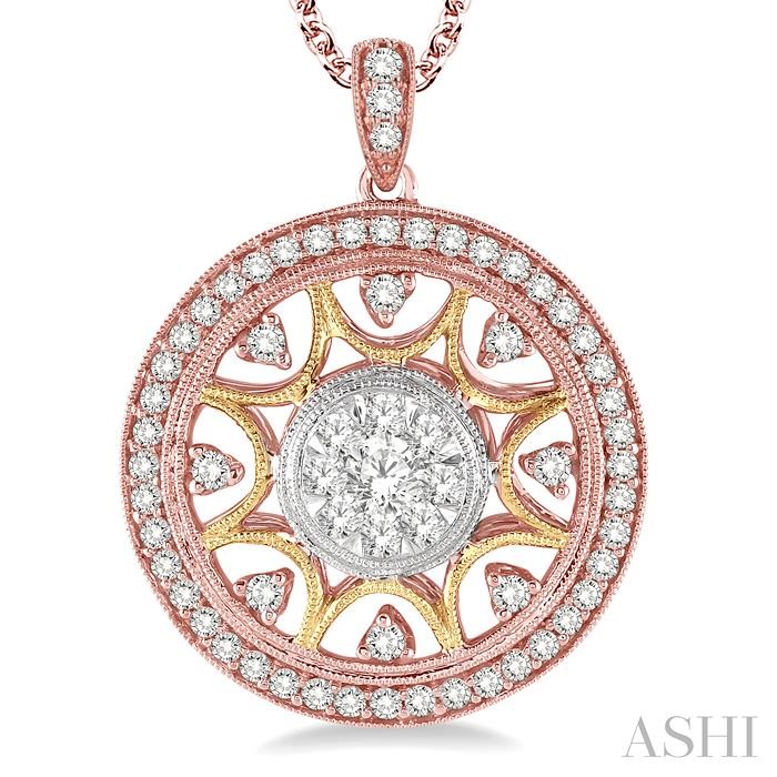 Circle Lovebright Diamond Fashion Pendant-3