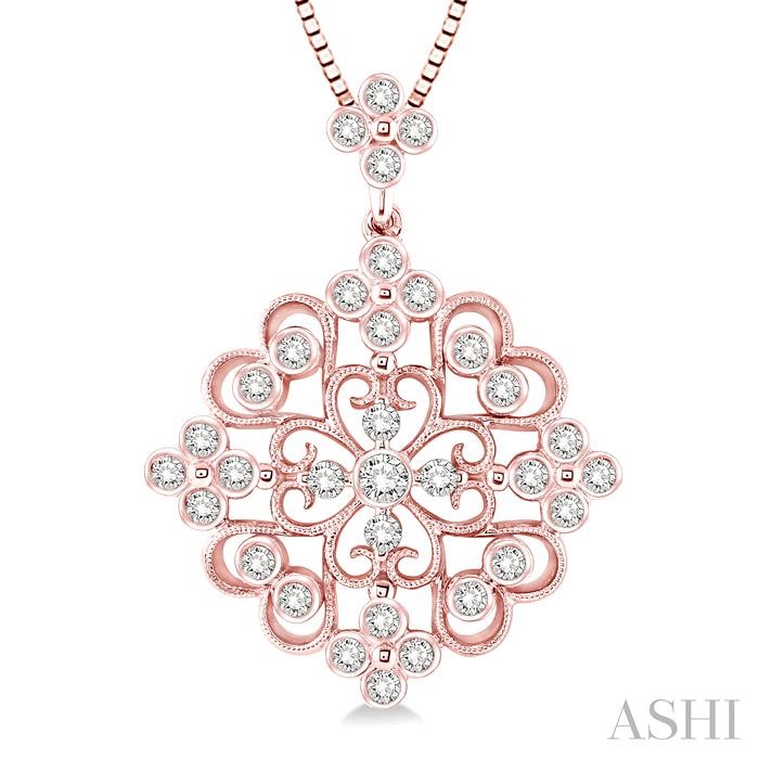 Floral Diamond Fashion Pendant-3