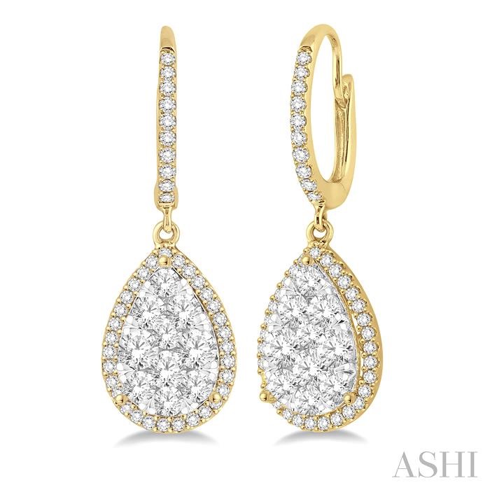 PEAR SHAPE LOVEBRIGHT ESSENTIAL DIAMOND EARRINGS