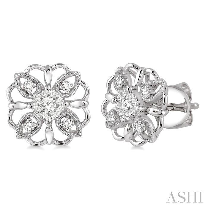 FLOWER LOVEBRIGHT DIAMOND FASHION EARRINGS