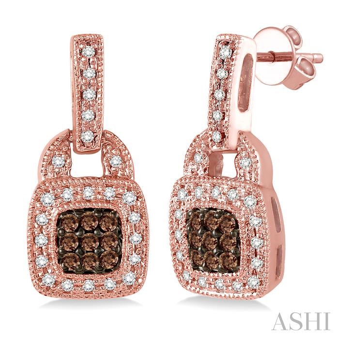 CHAMPAGNE DIAMOND FASHION EARRINGS