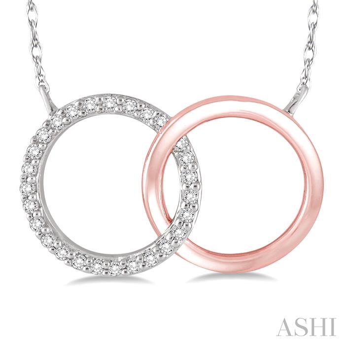 Interlock Circles Diamond Fashion Pendant-3