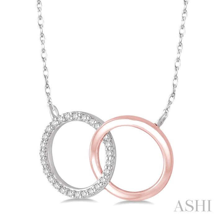 Interlock Circles Diamond Fashion Pendant-2