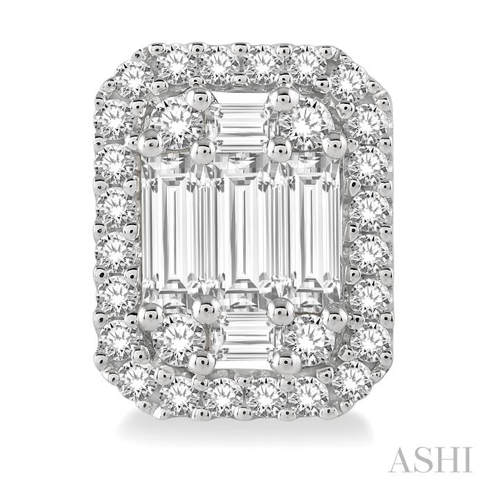 Halo Fusion Diamond Earrings-2