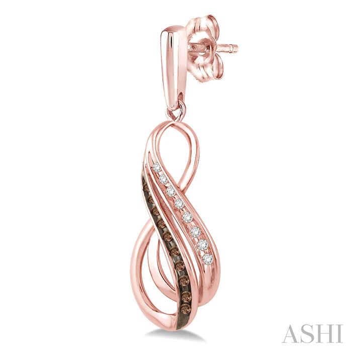 Infinity Champagne Diamond Fashion Earrings-3