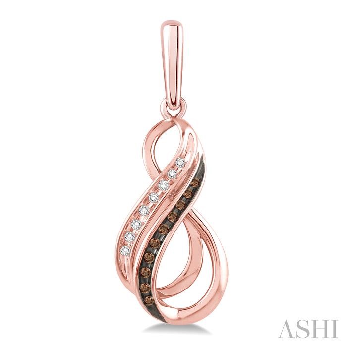 Infinity Champagne Diamond Fashion Earrings-2