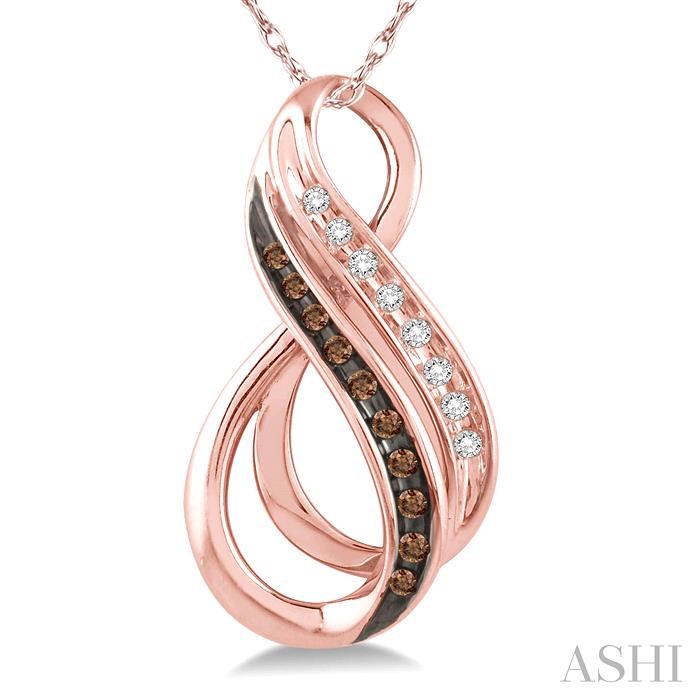 Infinity Champagne Diamond Fashion Pendant-3