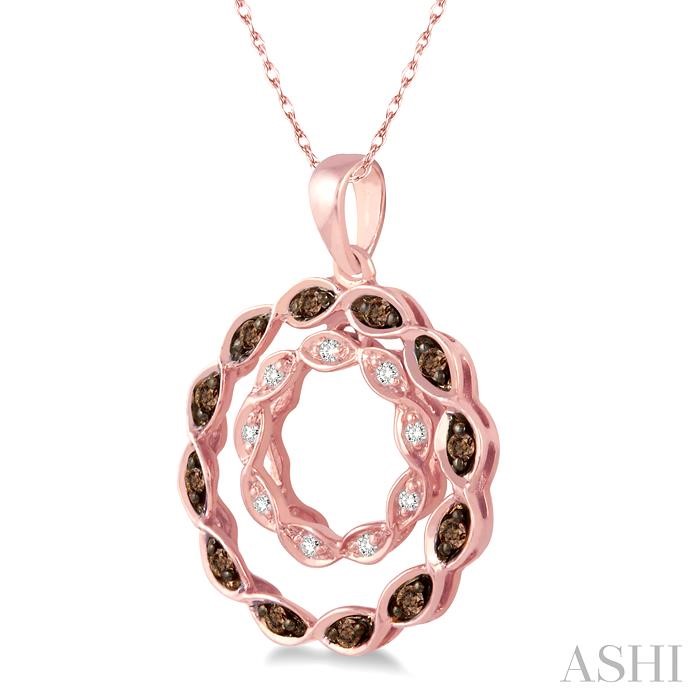 Circle Champagne Diamond Fashion Pendant-2