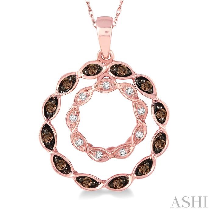 Circle Champagne Diamond Fashion Pendant-3