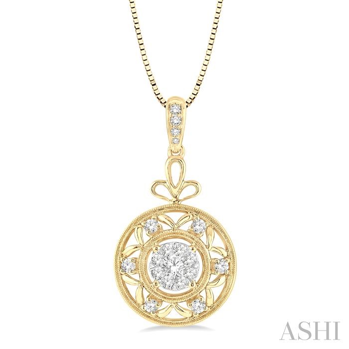 Circle Lovebright Diamond Fashion Pendant