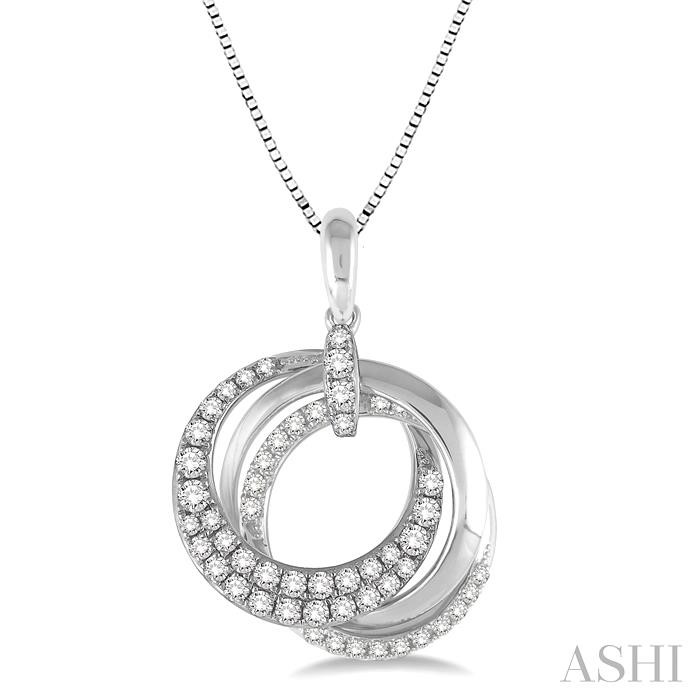 CIRCLE DIAMOND FASHION PENDANT