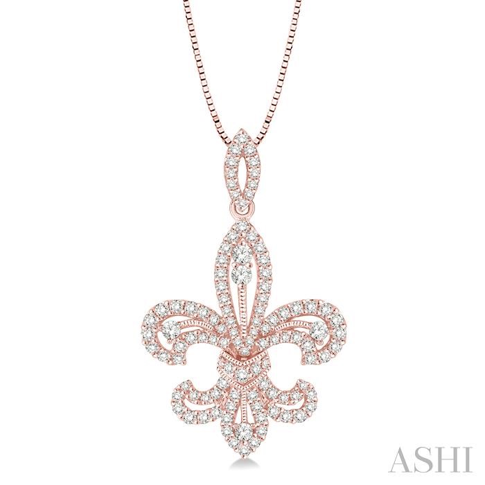 FLEUR DE LIS DIAMOND PENDANT