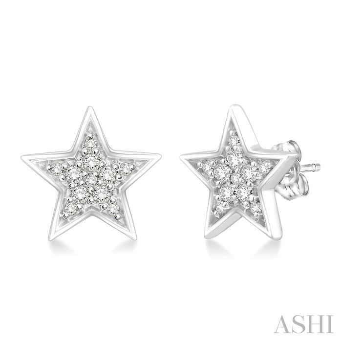 STAR DIAMOND FASHION EARRINGS