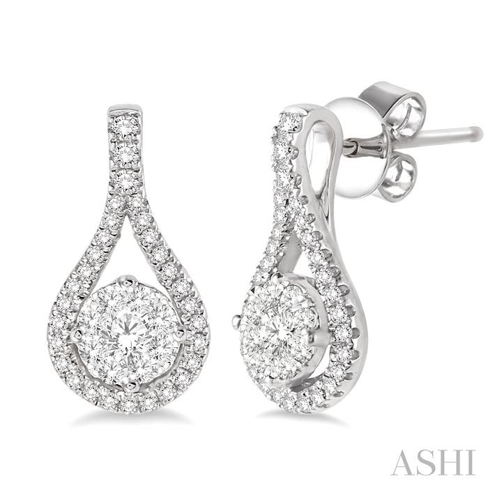 PEAR SHAPE LOVEBRIGHT DIAMOND EARRINGS