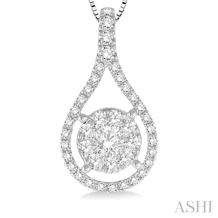 Pear Shape Lovebright Diamond Pendant-3