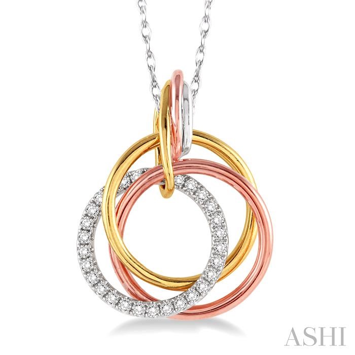 CIRCLE DIAMOND FASHION PENDANT