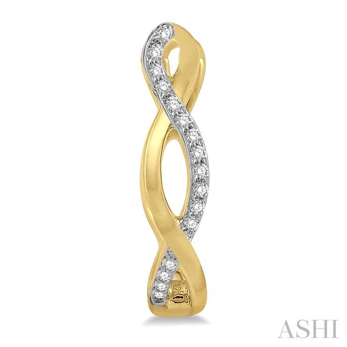 Twisted Diamond Fashion Hoop Earrings-2