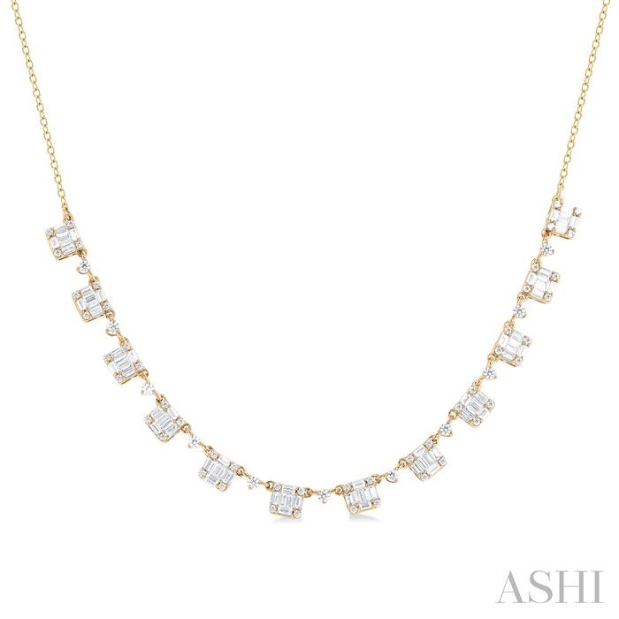 HALFWAY FUSION DIAMOND NECKLACE