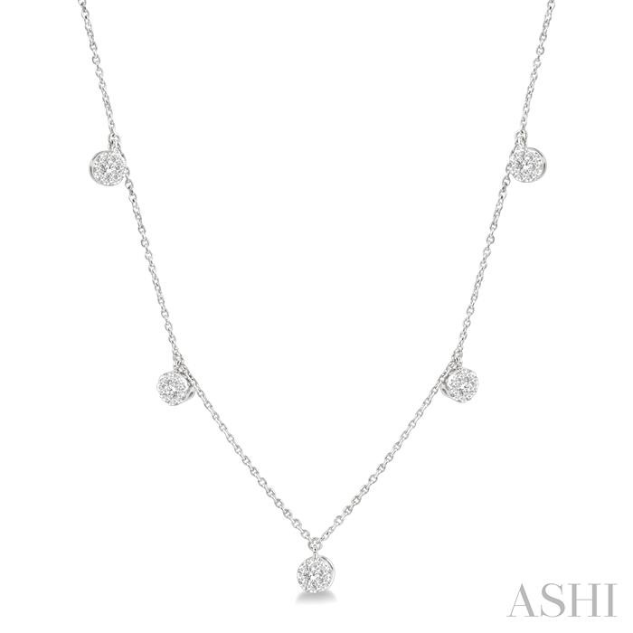 LOVEBRIGHT DIAMOND STATION NECKLACE